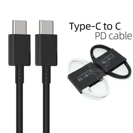 Cavo di ricarica rapida Type-C PD da 1 m Cavi dati per telefoni cellulari da USB C a C da 25 W per Samsung