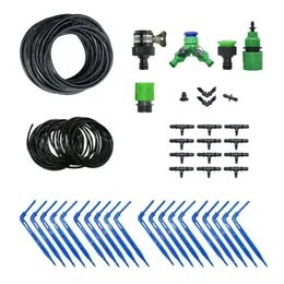 Garden Watering System Droper Watering Kit Greenhouse Drip System för krukväxter 1Set T200530