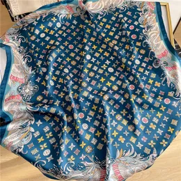 Konstverk design tryck blomma imitera silkes halsduk pannband för kvinnor mode långa hanteras påsar i paris axel tote bagage band hea 4483