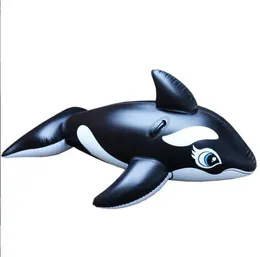 Outdoor inflatable shark mattress swimming pool pvc floating toys water playing floats tubes large sharks bouncer children water park toy