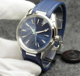 Style Black Dial Watch 42mm Automatisk mekanisk rostfritt stål Glas baksida Sport hav Mens klockor rörelse vattentäta armbandsur grossist montre de luxe w182