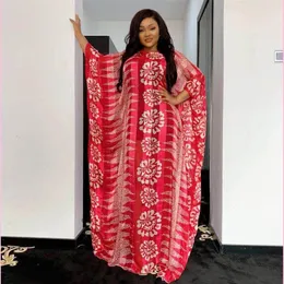 tilapia new chiffon maxi long plus size dress african loose red riche vestidos with elastic short inner 210320