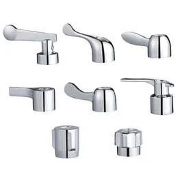 Kitchen Faucets 1Pc Faucet Handle Bathroom Chrome Plated Taps Cartridge Replacement Parts Dish Basin Switch Cold Water AccessoriesKitchen