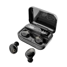 سماعات الرأس M16 TWS Bluetooth Wireless Earphone Intelligente Sport Ayphons Geaming مع ميكروفون عرض رقمي LED