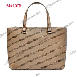 حقائب مصممة فاخرة توقيع كبير على الشرق والغرب حقيبة BB قماش مغلف على الأجنحة الذهب Ladies Ladies Tote Eastwest Tote