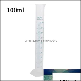 M￤tverktyg k￶k k￶k mata bar hem tr￤dg￥rd examen cilinder 100 ml plastkoppar cylindercylindrar f￶r laboratorieskola ed