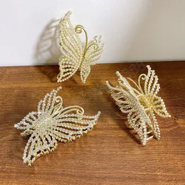 Accessori per capelli Diamond Butterfly 10.5CM copricapo con fermaglio per capelli elegante palazzo artiglio per capelli copricapo per le donne