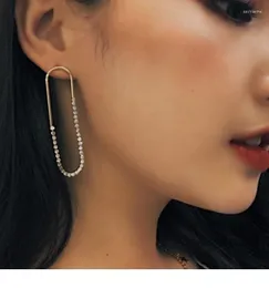 Round EarringsFashion Personality Gold Hollow Out Thick Metal Lady's Ear Ring Jewelry Wedding Gift Dangle & Chandelier