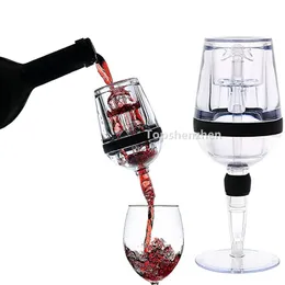 Bar Tools Wines Glass Goblet Shape Red Wine Aerator Decanter Pourer Spout With Built in Drip Stand Enhanced Flavors For Purifier Stand Diffuser Air Aerating Strainer