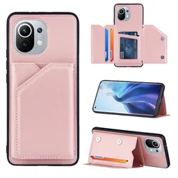 PU Leather Phone Phone for Xiaomi Mi 11 Ultra 10t Lite Poco X3 NFC Wallet Card Cover Cover Redmi Note 10 9 Pro 9S