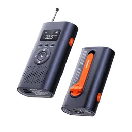 NEXTOOL 6-in-1 Manual Power Station AM FM Radio Flashlight Emergency Alert Light 4500mAh Power Bank for Outdoor