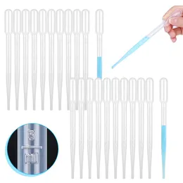 3ML Plastic Transfer Pipettes Eye Dropper Calibrated Disposable Essential Oils Makeup Tool Science and Lab DIY Art Transfer