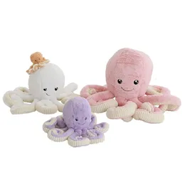 18cm 45cm Lovely Simulation Octopus 펜던트 봉제 봉제 장난감 부드러운 동물 집 장식 귀여운 동물 인형 어린이 크리스마스 선물 LA492
