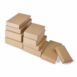10 pcs Extra Hard Airplane Box Packaging Box Clothing Packing Kraft Paper Box Can Be Customized Printing Logo