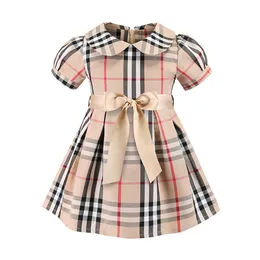 Girls Dresses New Style Summer Fashion Short Sleeve Cotton Dress Kids Clothing Princess Dress for 1-8 Years