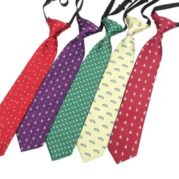 Bow Ties härlig tecknad bilbjörnstjärna pojkar flickor barn elastiska slips polyester barn söt 5.5 cm tryck djurparti dagligen