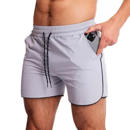 Running Shorts Gym for Men Zipper Pocket Slim Fit Fitness Ruuning Jogging Trening