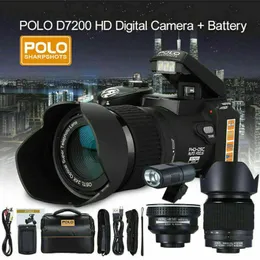 Kamery cyfrowe Auto Focus Full HD Camera Professional 3 soczewki Przełączalne zewnętrzne FlashDigital