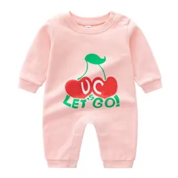 Mamelucos de moda para bebés recién nacidos, ropa de algodón de manga larga para niños y niñas, monos infantiles con estampado de letras, trajes para niños