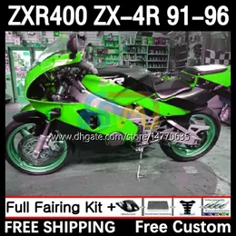 カワサキニンジャZXR 400 CC ZX4R ZXR400 ZX-4R 91 92 93 94 95 96 12DH.185ボディZX 4R ZXR-400 1991 1992 1993 1994 1994 1995 1996 400CC 91-96 OEMキットキットグリーンブルク