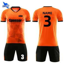 Kort ärmlag Soccer Jerseys Set Adult Kids Football Clothing Men Children Futsal Uniforms Sportkläder Tracksuits Custom 220704