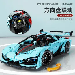 2022 Новый Технический технический суперкар Hong Qi S9 18 модель Super Racing Car Технические строительные блоки Кирпичные игрушки подарок T5011 3502 шт.