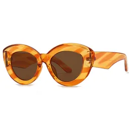 Stripe Panie Okulary przeciwsłoneczne świąteczne galaretki kolorowe okulary słoneczne vintage luksusowe okulary projektowe dla kobiet 2022 Kolory cukierków podróżniczych