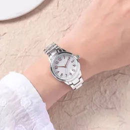 Luksusowe zegarki damskie oglądać stalowy zespół Para projektant zegarek panie proste modne trend Wodoodporne damskie kwarc unisex fgvdsg