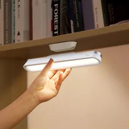 Bordslampor baseus skrivbordslampa hängande magnetisk ledbar avgiftsbar dimning skåp lätt natt för garderob garderob