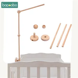 Baby Rattles Bracket مجموعة الأطفال الرضع Crib Mobile Bed Bell Protection Born Toys Beech Wood Holder Assembly 220428