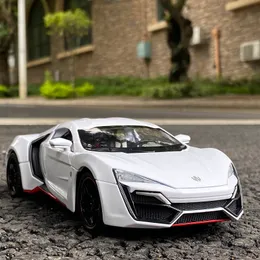 1 to 32 Lykan Hypersport Alloy Sport Car Model Diecast Toy Metal Vehicles SuperCar Model Simulation Collection Childrens Toy Gift