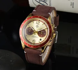 腕時計のトップブランドBRモデルスポーツレザーバンドQuartz Bell Multifunction Watch Fashion Stainless Steelman Ross Relogio Wristwatc 47