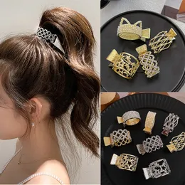 NY PEARL Rhinestone Hair Claws Girl High Ponytail Clip Fast hårnål CLAW CLIP AVANCED SENSE Hårtillbehör Huvudbonader