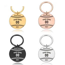 Fashion Baseball Team Souvenir Portachiavi Regalo personalizzato per uomo Fidanzato Compagno di classe Portachiavi personalizzati per portachiavi chiavi auto