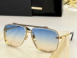 Sonnenbrille mit kleinem Rahmenkopf, Damen-Luxus-Herren-Sonnenbrille, hochwertige, quadratisch getrimmte Metallsonnenbrille, Mach Six, große übergroße ovale Schutzbrille, fahrende Strandbrillen im Großhandel