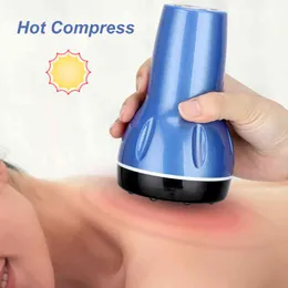 Nível de raspagem elétrica Cupping Massageador de vácuo Aquecimento de sucção Skin Guasha Ferramentas de volta Massagem Fisioterapia Beleza Saúde