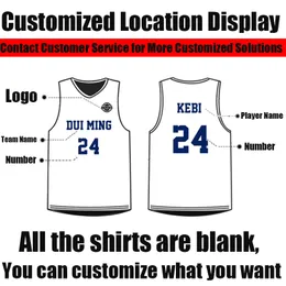 Niestandardowe koszulki do koszykówki drużynowej z krótkimi 2022 Nowy sezon Dostosowywana odznaka logo Sponsor Imię osobistą i numerem zestawy koszykówki - trzeba skontaktować się z nami dostosować