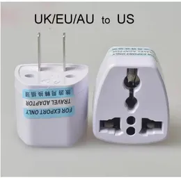 Reiseladegerät, Wechselstrom, UK/AU/EU zu US-Stecker, Adapter, Konverter, USA, Universal-Stecker, Adaptador-Anschluss (weiß)