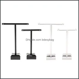 Andra smycken Tools Equipment PCS/Set Earrings Shelf Display Rack T Shape Stand Show Charms Professional Showc DHQTE