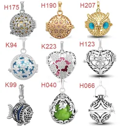 Pendant Necklaces Eudora Copper 16mm Locket Cage 8 Style Fit Angel Caller Chime Ball For Women Jewelry AssessoriesPendant
