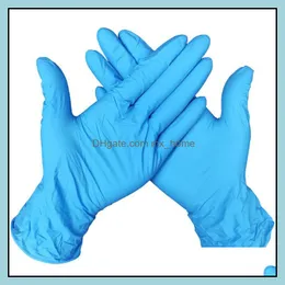 Disposable Cleaning Gloves Blue Powder- Nitrile Latex Rubber Pvc Non-Slip Kitchen Dishwashing Xd23198 Drop Delivery 2021 Supplies Kitchen D