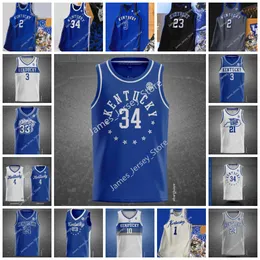 2022 NCAA Kentucky Wildcats Basketball Jersey Custom Style 22 Shai Gilgeous-Alexander 5 Kevin Knox 32 Wenyen Gabriel 2 Jarred Vanderbil 00 Tony Delk 24 Jamal Mashburn