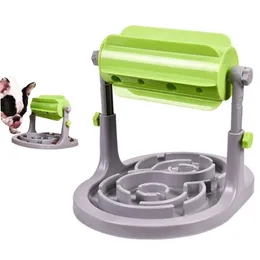 Treaded Food Dog Toys Feeder Eonal Puzzle Interactive IQ Training Game Toy Anti Dławika wolniejsza miska Y200330
