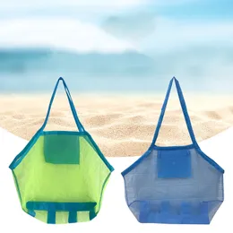 Kinder sandstrand Protable Mesh Tasche Kinder Spielzeug Lagerung Taschen Schwimmen Große Strand Tasche für Handtücher Frauen Kosmetik Make-Up Tasche