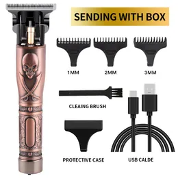 T9 Hair Trimmer Barber Hair Clipper Cordless Cutting Machine Beard Shaving Electric Razor Men Shaver USB direct charge