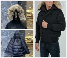 Mens Down Parkas Mens Winter Fashion Designer Down Jacket Real Wolf Fur Hooded Thickening Warm Sports Coat Windproof Waterproof Parker Coats Men Jackets Sleek X26B