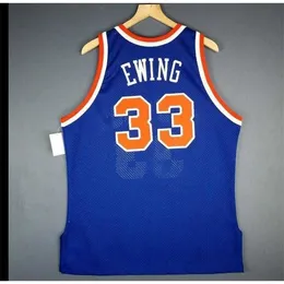 Chen37 Maglia da basket personalizzata da uomo, da donna, vintage, Patrick Ewing, taglia S-4XL o personalizzata con qualsiasi nome o numero di maglia