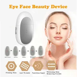 Ionic Eye Lift Anti Aging Machine Face Skin Drawing Påsar Remover Galvanic Spa Massage Device för Massager 220512