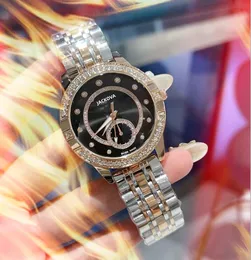Городские жители полные бриллианты кольцо женская керамика часы 40-миллиметровые ремень из нержавеющей стали.