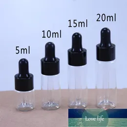 Ätherisches Grundlegendes Massageöl Pipette Nachfüllbare Flasche Klarglas Tropfflasche Aromatherapie Flüssigmetallkappe 50 teile/los